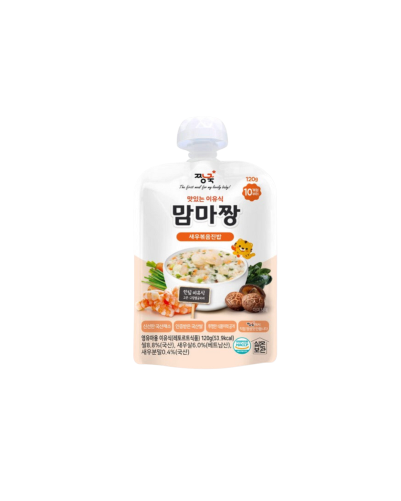 Mamma Jjang l Baby Weaning Food Shrimp Fried Rice Porridge 120g