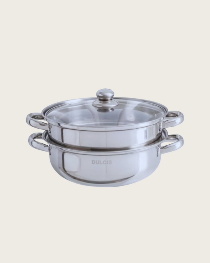 DULCIS l DULCIS Stainless Steel 2-tier Steamer 28cm