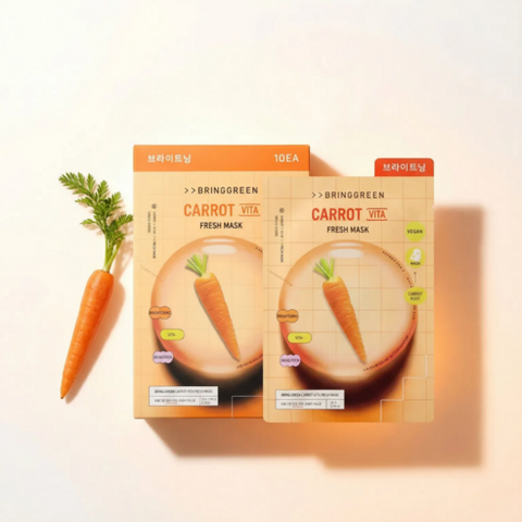 Bring Green l Carrot Vita Fresh Mask 10 Sheets