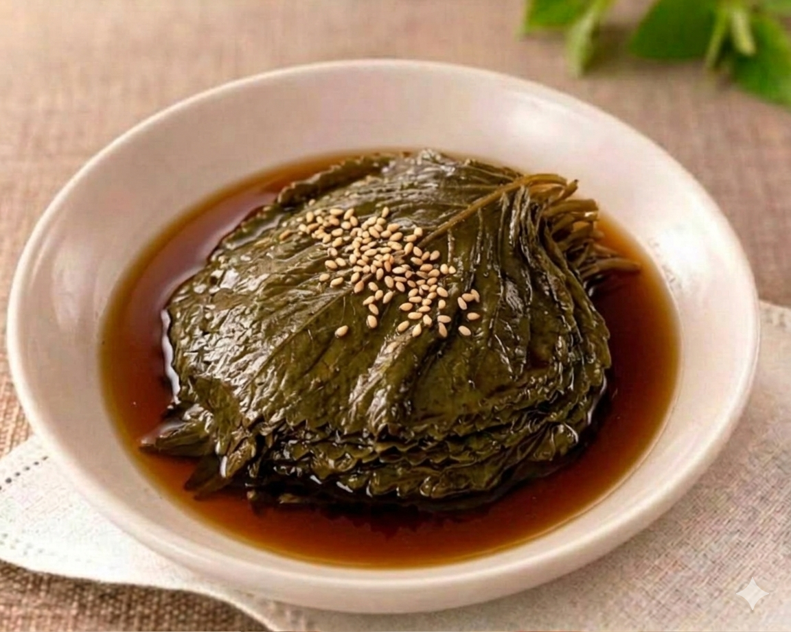 별미담 l 매실청 깻잎 500g