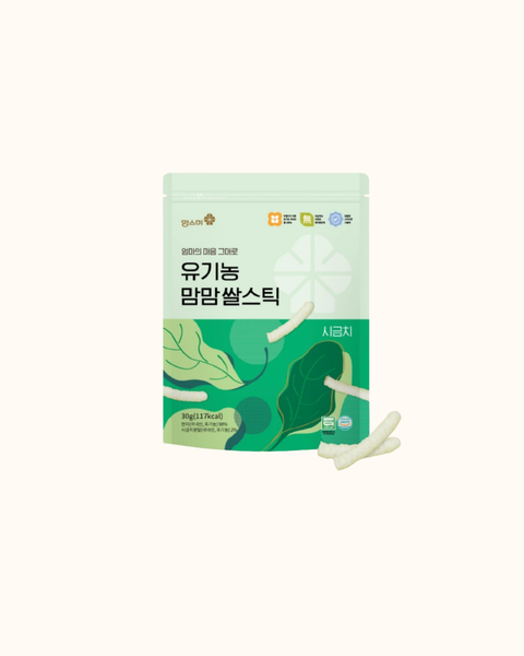 맘스미 l 유기농 맘맘 쌀스틱 시금치 30g