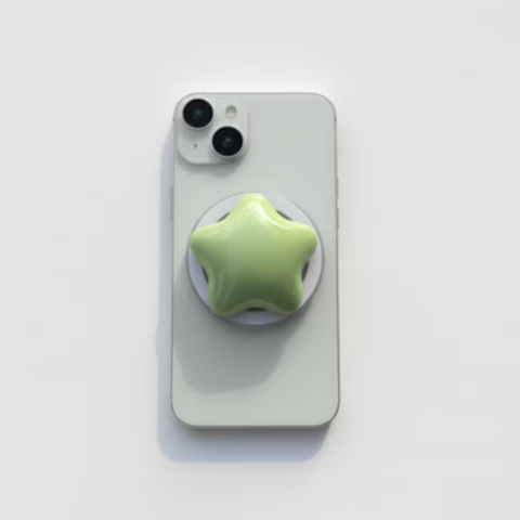 BRIO Gift Studio l Handmade Pluffy Star Phone Grip Griptok