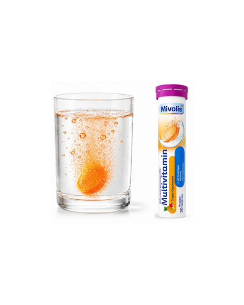 🇩🇪 Mivolis l Effervescent Multivitamin 20 Tablets - Authentic German Product