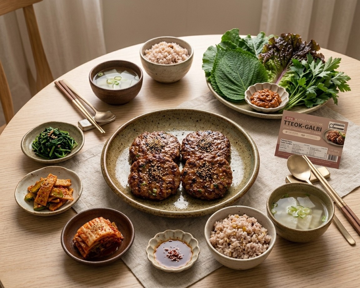 한입 베어 물면 느껴지는 진한 떡갈비의 맛