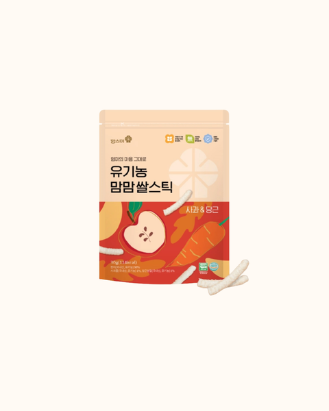 맘스미 l 유기농 맘맘 쌀스틱 사과 당근 30g