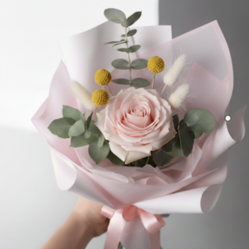 BaroBlooms |  생화 싱글장미 꽃부케