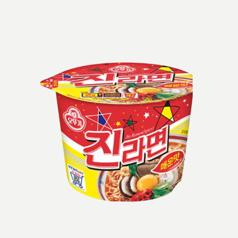 🇰🇷Ottogi | Jin Ramen Spicy Big Cup 110g x 4 units