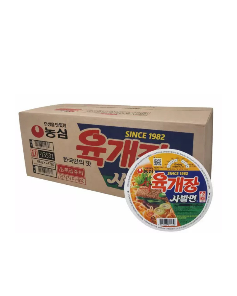 🇰🇷 농심 l 육개장 사발면 86g * 24개