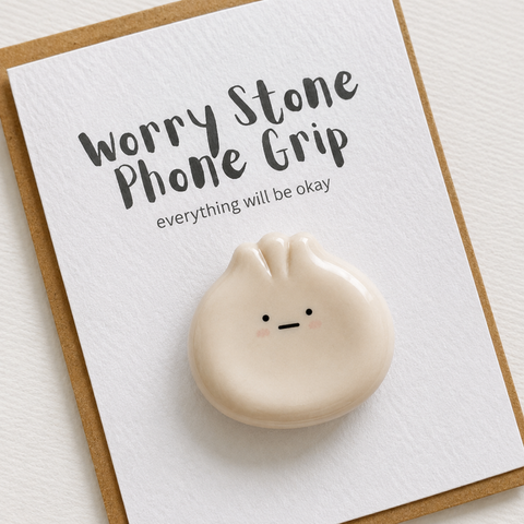 BRIO Gift Studio | Tomato Dim Sum Dumpling Worristone Grip Tok Phone Grip
