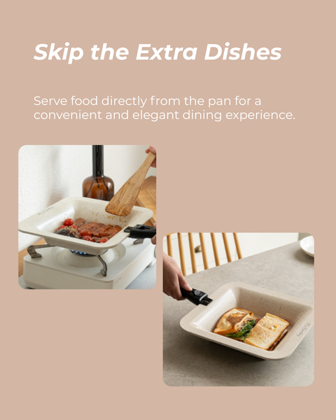 Eisenberg l Flying Square Pan 2pcs + Handle Set - Vancouver's First Exclusive Entry - 2-Week Limited Pre-Order