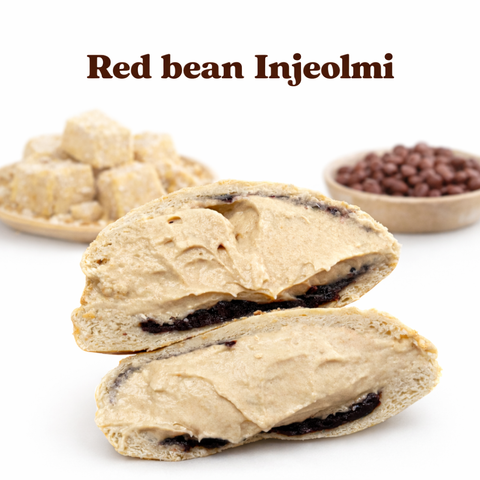 Salty Bear l Red Bean Injeolmi Cream Bun (Cream Bread)