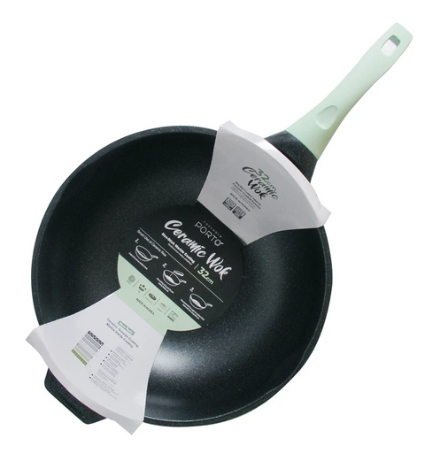 Porto l Ceramic Wok 32cm (6.9 LITER)