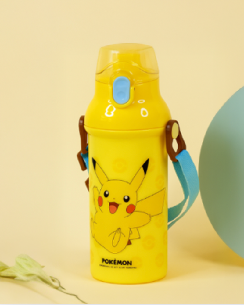 Pokemon l Anchor One-Touch Shoulder Strap Water Bottle Pikachu 480ml