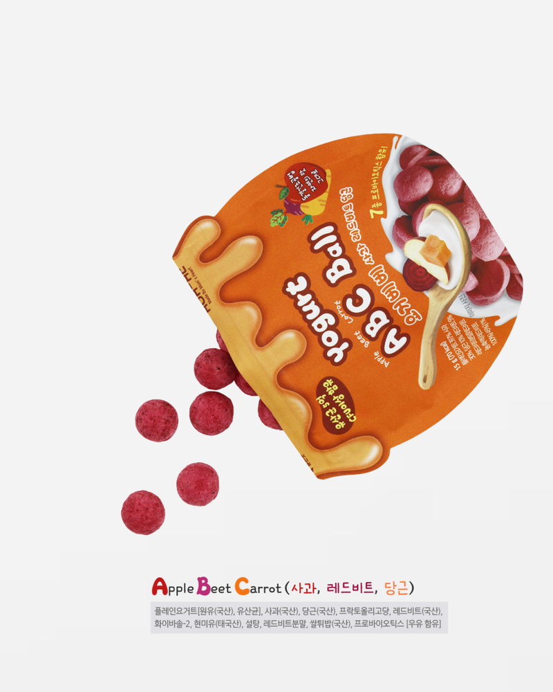 AGA-AE Yogurbebe Freeze-Dried Yogurt Balls - Apple, Red Beet, Carrot 20g