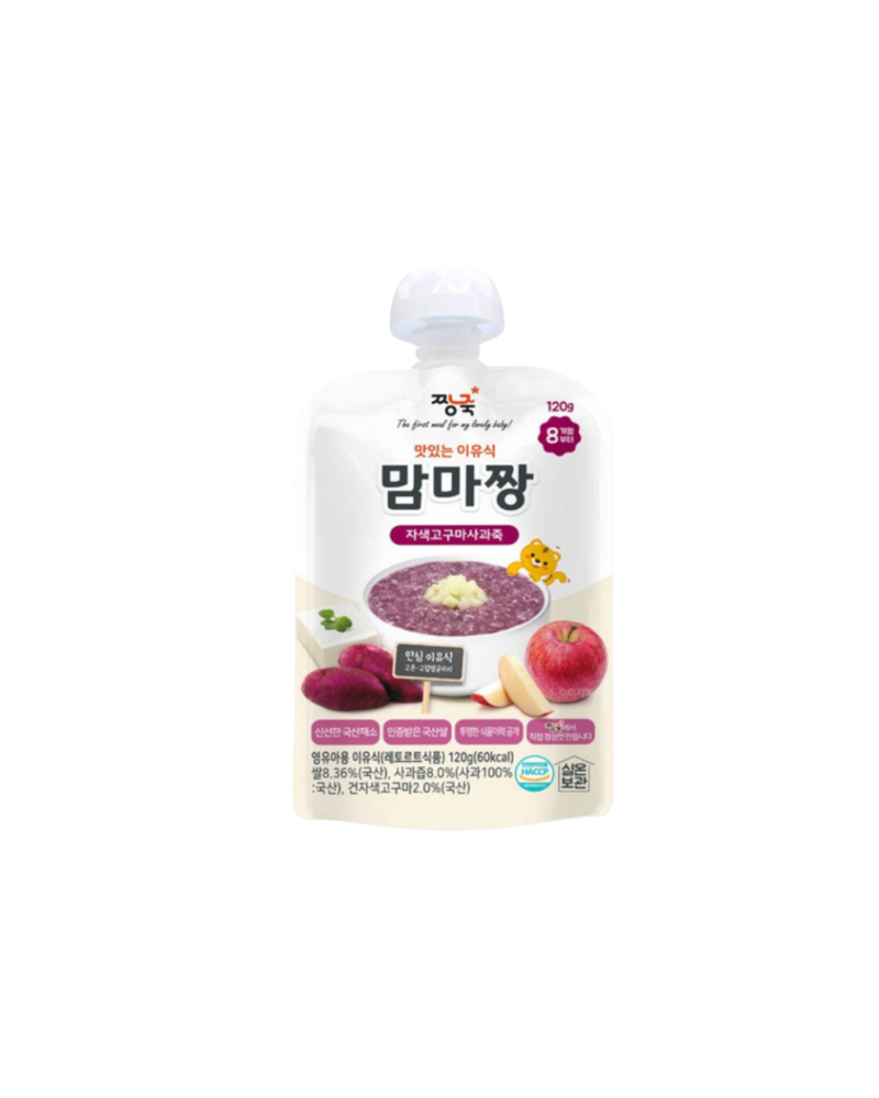 👍Restock Alert: Mammachang Baby Food - Purple Sweet Potato & Apple Porridge 120g