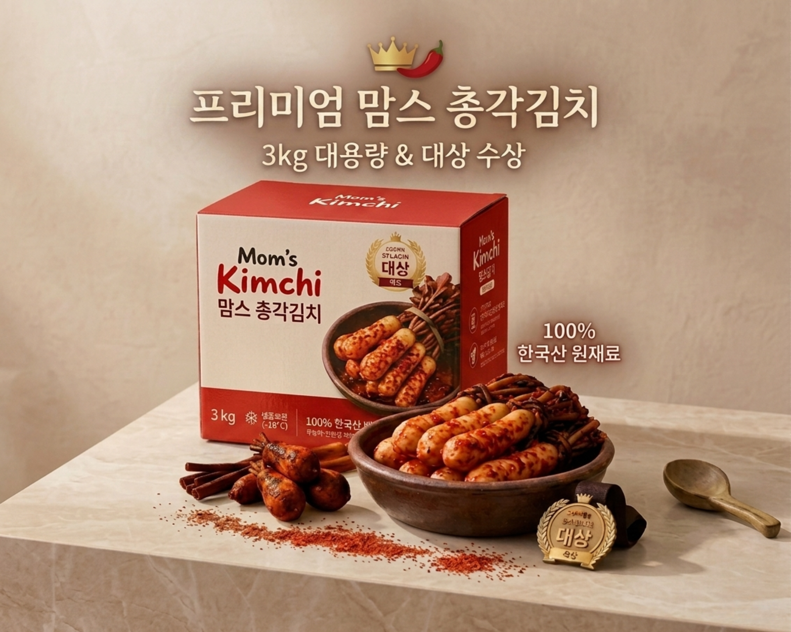 🇰🇷 맘스김치 l 총각김치 3kg