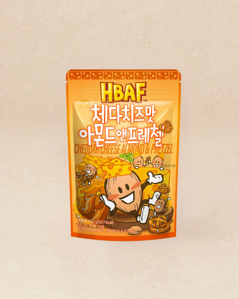 HBAF l 체다치즈맛 아몬드 앤 프레첼 100g