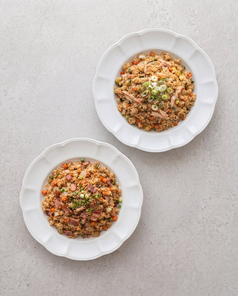 Modni l Crab Meat Fried Rice + Bacon Fried Rice 250g each