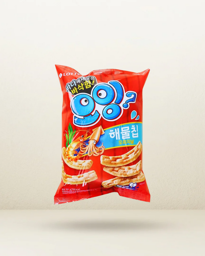 Lotte Oing Seafood Chips Original 151g