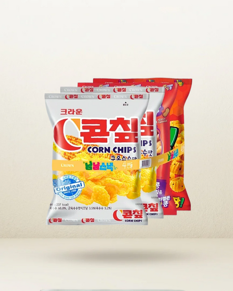 크라운 l 냠냠스낵 4번들 207g