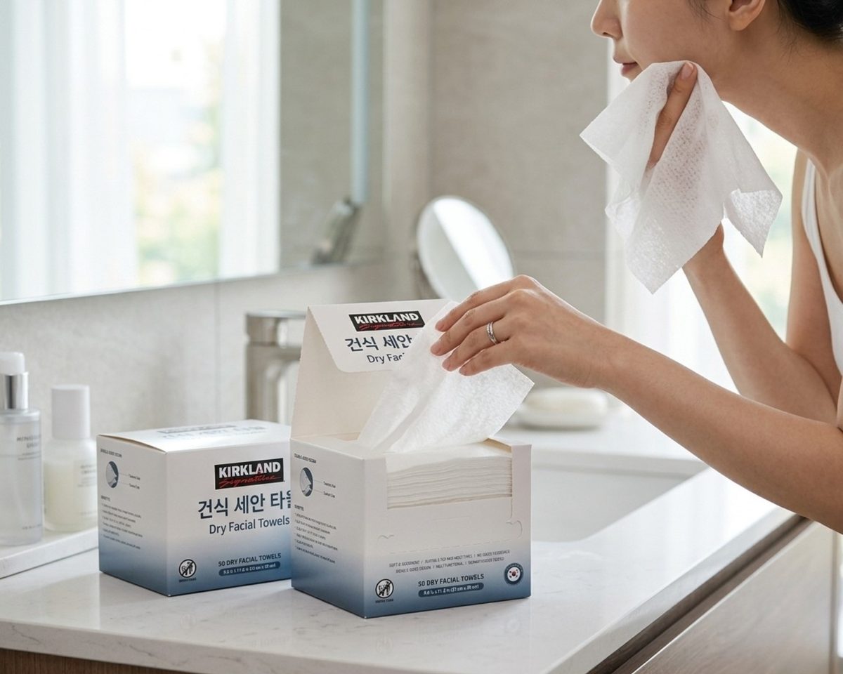 Kirkland Signature Daily Dry Facial Towels 50*4