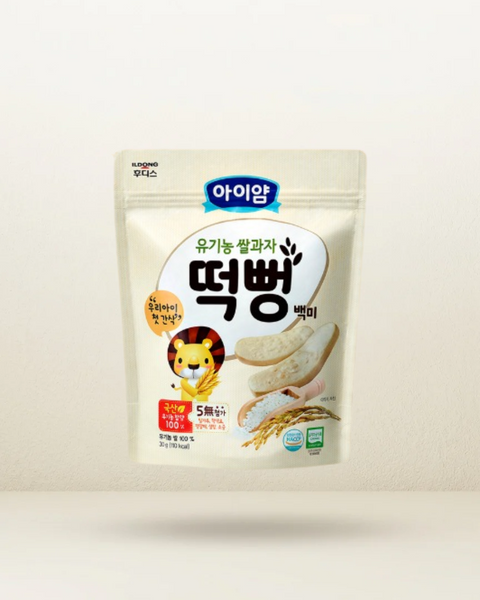 일동 후디스 l 아이얌 유기농쌀과자 떡뻥 30g - 백미 || 14.02.2027