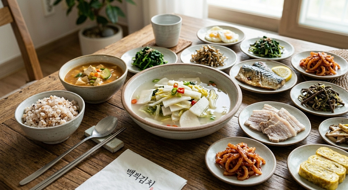 자극 없이 담백하게, 김치 본연의 맛